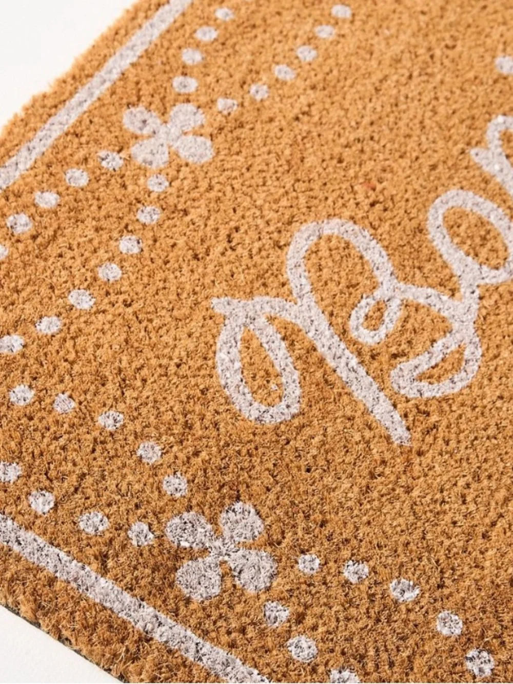 Anthropologie Bonjour Printed Doormat NWT